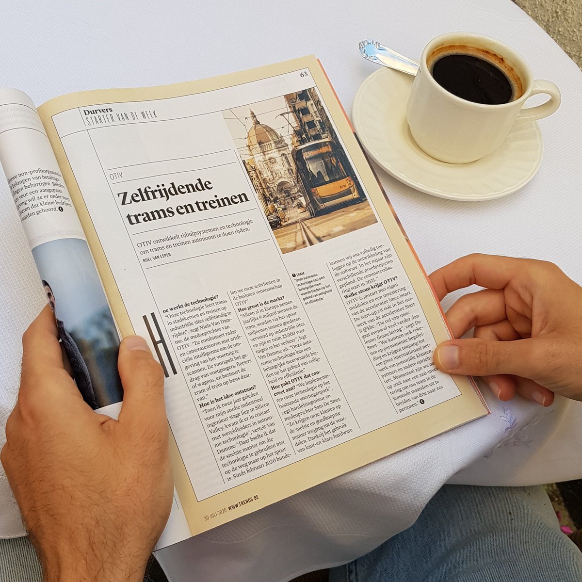 OTIV_ai's tweet photo. Today OTIV is featured in @trends_be as 'Starter of the week'.

Digital article in comments. https://t.co/BR3dZEqvh8