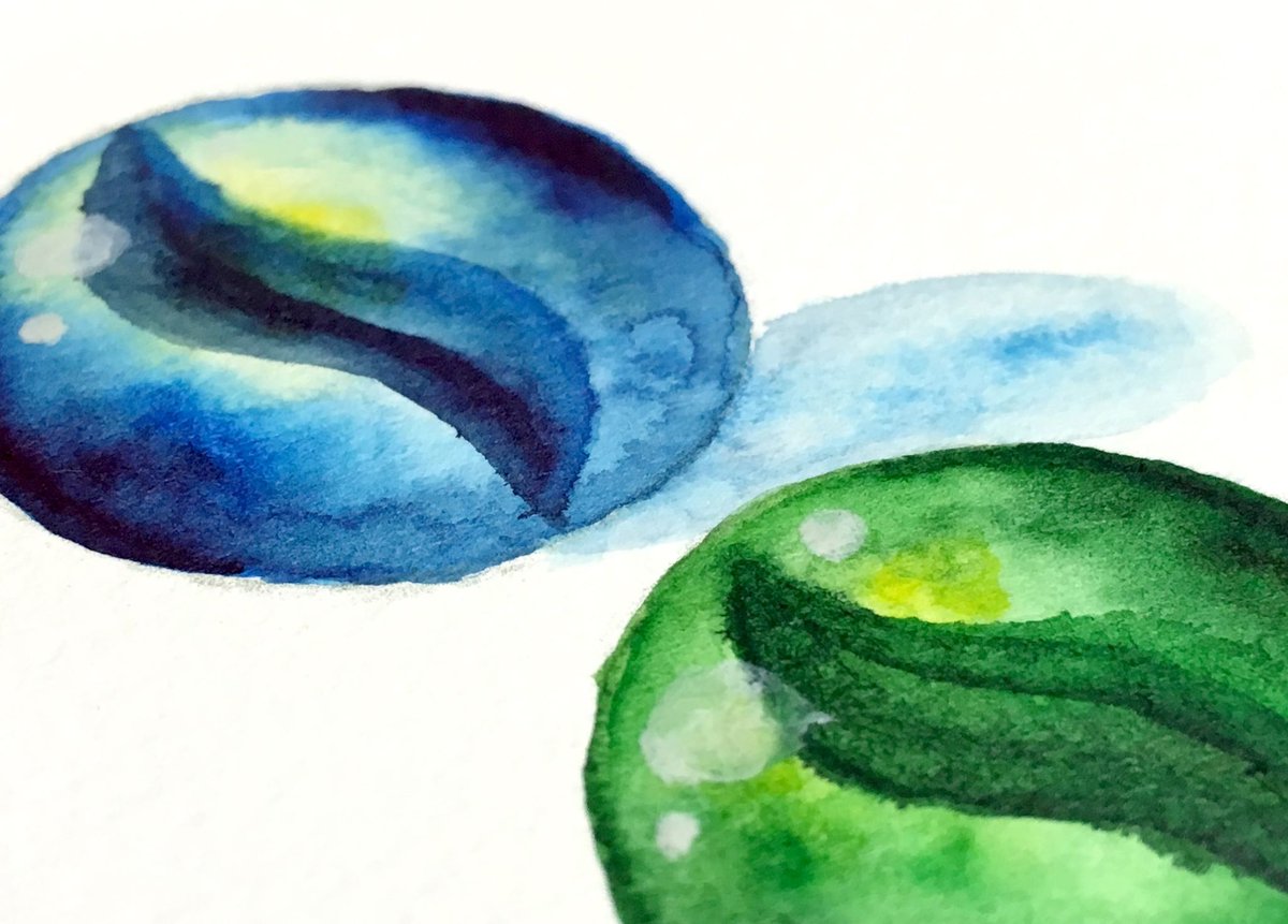 日々アート バニーコルアート バニーのランチ時間 本日のお題は ビー玉 こちらは リキテックスマーカー で描きました リキテックス のアクリル絵具がマーカーになった 筆やパレットの準備がいらず すぐアクリル画を描くことができます 夏のお