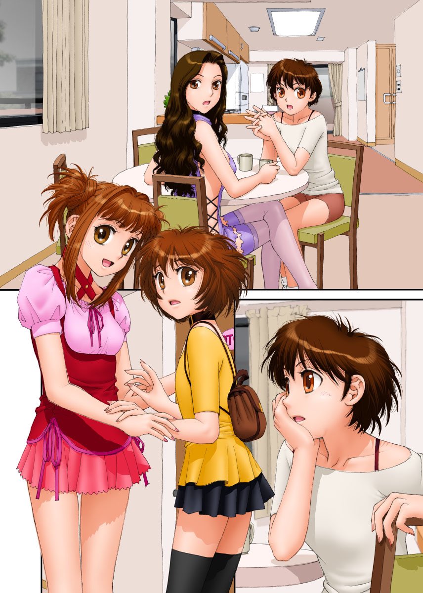 単行本「MAIの部屋」から台詞フキダシ擬音無し絵 その,16
基本的に各話から任意のページを抜き出して悪あがき修正をしています

修正だけじゃなく一部連載時とは違うレイアウトにしてあります(^^;; 