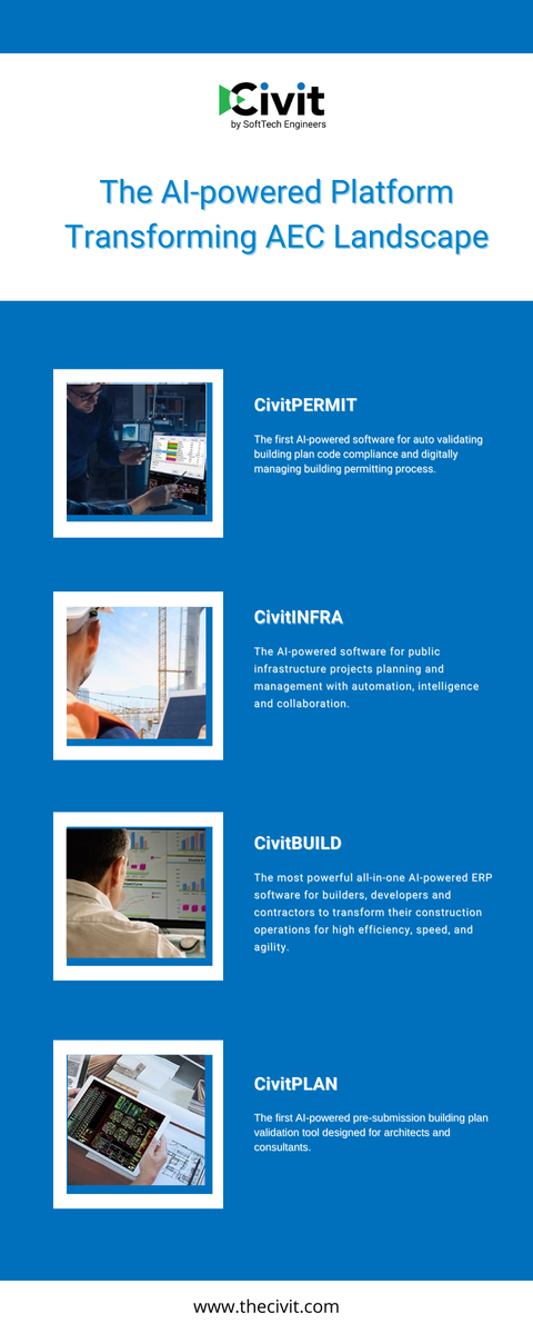 CivitSuite's tweet photo. #CivitBUILD #CivitPLAN #CivitINFRA #CivitPERMIT #CivitSuite #BIM #AEC #ConstructionIndustry #constructionus #modularconstruction #projects #contractors #architects #reviews #Usmfg #constructionproject #usmanufacturing #Architecture #Engineering
.
https://t.co/Eyc4ZgKzi9 https://t.co/JflgpsXuI0