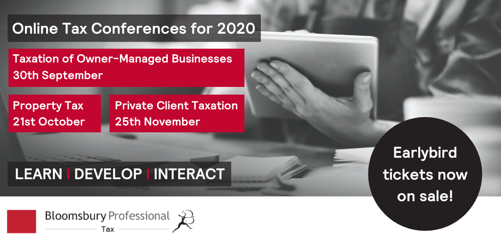 BloomsburyPro's tweet image. Are you a member of @ICAEW, @CIOTNews @ICPA_ @yourAAT @ourATT or
@STEPSociety? Check out our Virtual Conferences &amp;amp; take advantage of special Member Pricing!

Visit our website for more info
hubs.ly/H0sFcd70

#OwnerManaged #BPTax #Covid19 #Tax #PropertyTax #PrivateClients