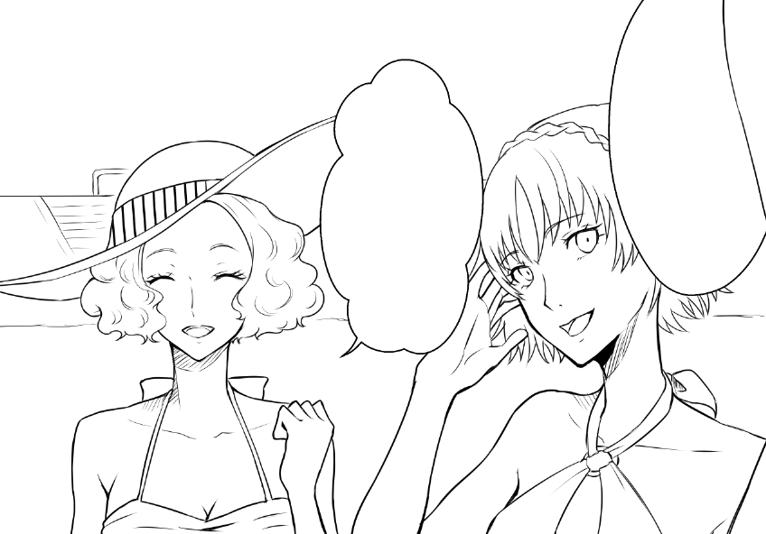 Sの水着みんな可愛くて好き😊
でも今年も水着のカラーイラスト描いてる時間はない感じ😭💦ラフだけはあるんだ…っけどっ 