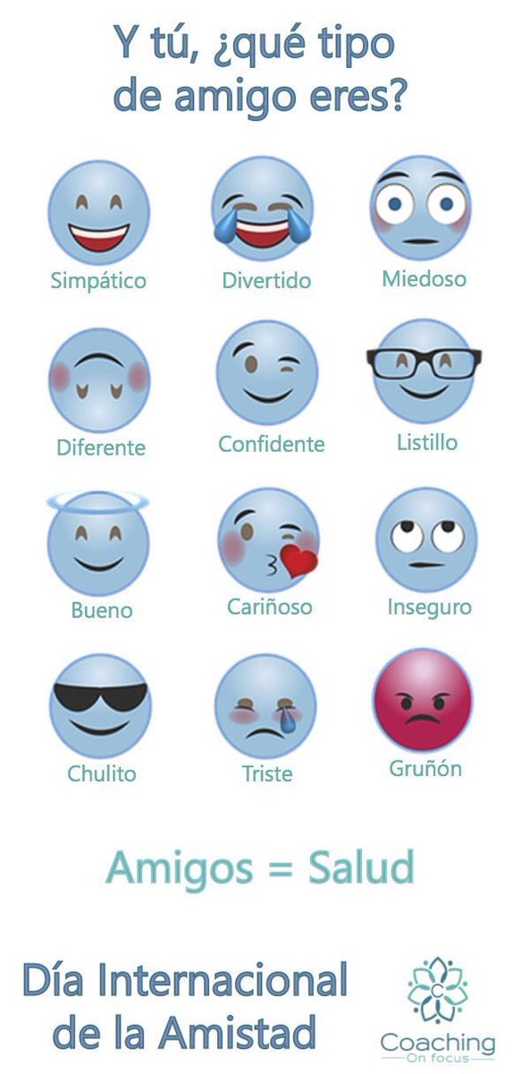 ¡Qué importante es tener buenos amigos, conocerlos bien, aceptarles tal y como son, cuidarles, quererles y disfrutar con ellos! Más aún en momentos como ahora #COVID19 
Y tú ¿qué tipo de amigo eres? El simpático, el divertido, el chulito, el miedoso... 
Feliz #DiaDeLaAmistad 😍