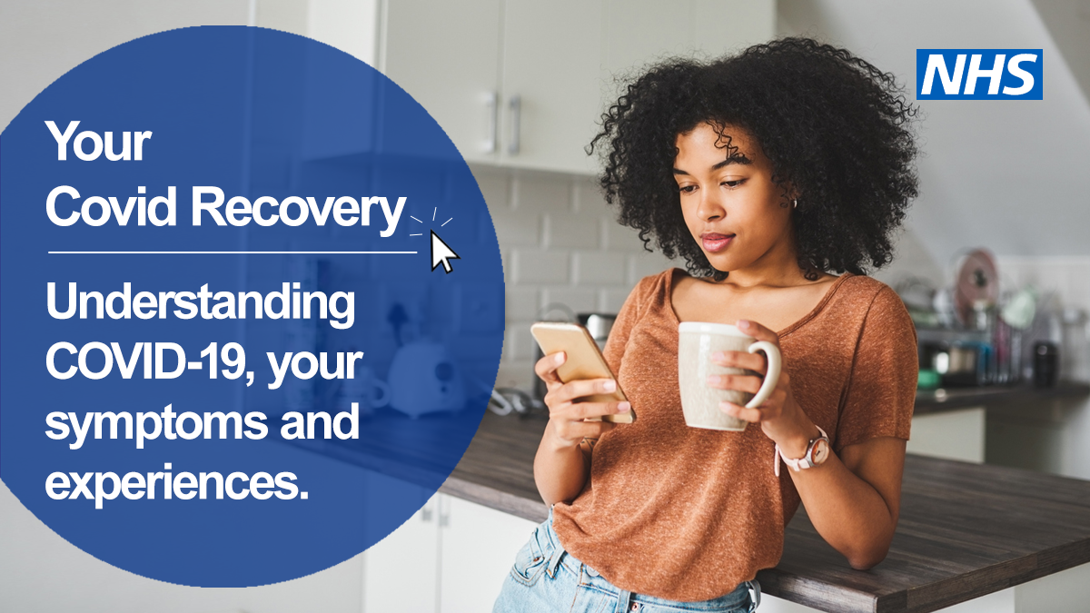 Recovering from coronavirus takes time — you may still have some physical or psychological symptoms, like anxiety, breathlessness and fatigue.

The new #YourCovidRecovery website is designed to help you understand your symptoms that haven’t yet gone away. yourcovidrecovery.nhs.uk