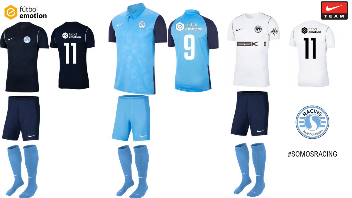 🚨🆕💥 KIT EQUIPACIONES 20-21 💥

Os presentamos nuestras nuevas equipaciones para la próxima temporada. 
Como siempre, agradecidos a <a href="/futbolemotion/">Fútbol Emotion</a> y nuestro coordinador <a href="/RocheSegura14/">David Roche</a>. ¡Será la quinta temporada trabajando juntos! 
¿Os gustan? 🥰

#SomosRacing 💙⚽️