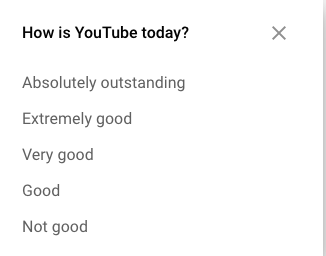 The American quality of this 5-point scale with "very good" as the midpoint is really something.