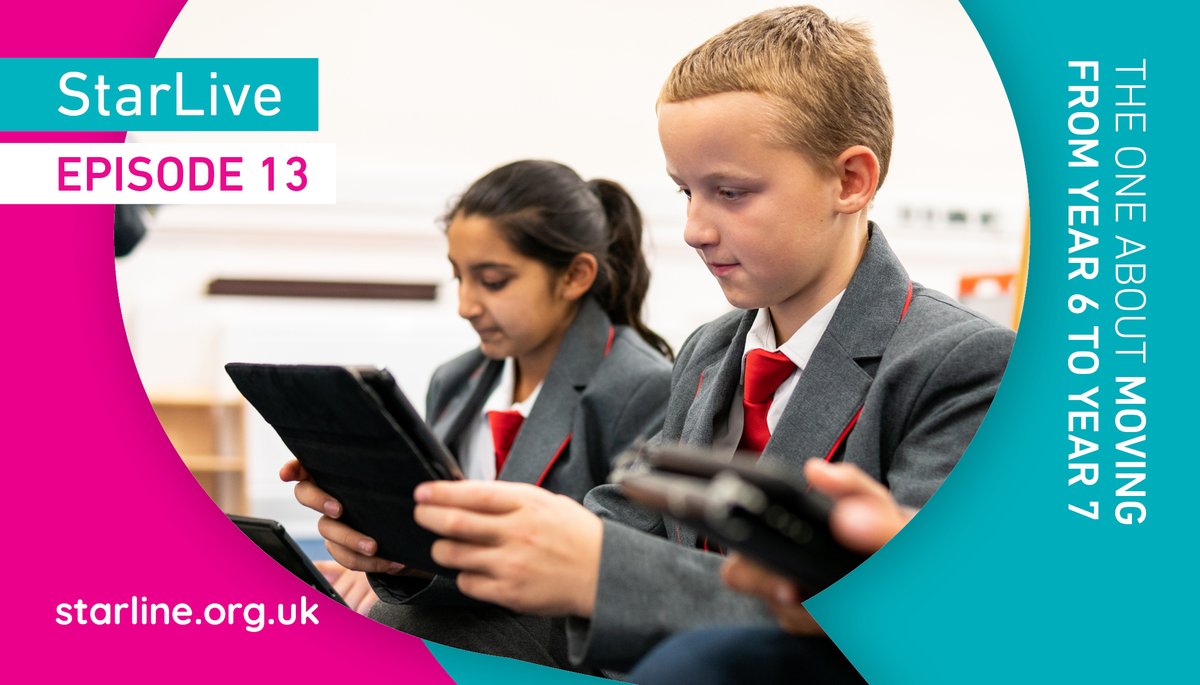 StarLineSupport's tweet image. If your child is anxious about transitioning from primary to secondary school in September watch this episode of #StarLive. Our panel of senior leaders share their top tips on how to ease this important move.  youtu.be/h_PDL4P3W0U