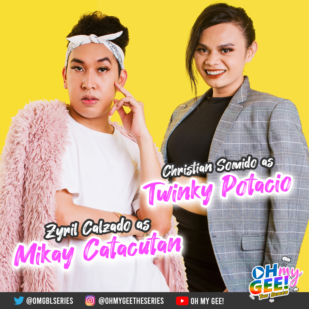 OMGBLSeries's tweet photo. Introducing Zyril Calzado as Mikay Catacutan and Christian Somido as Twinky Potacio, watch them in the upcoming and most anticipated Philippine BL series in Youtube - #OhMyGee! The series.

#PinoyBL #BoysLove #BLSeries https://t.co/rvf3SpxK4Y