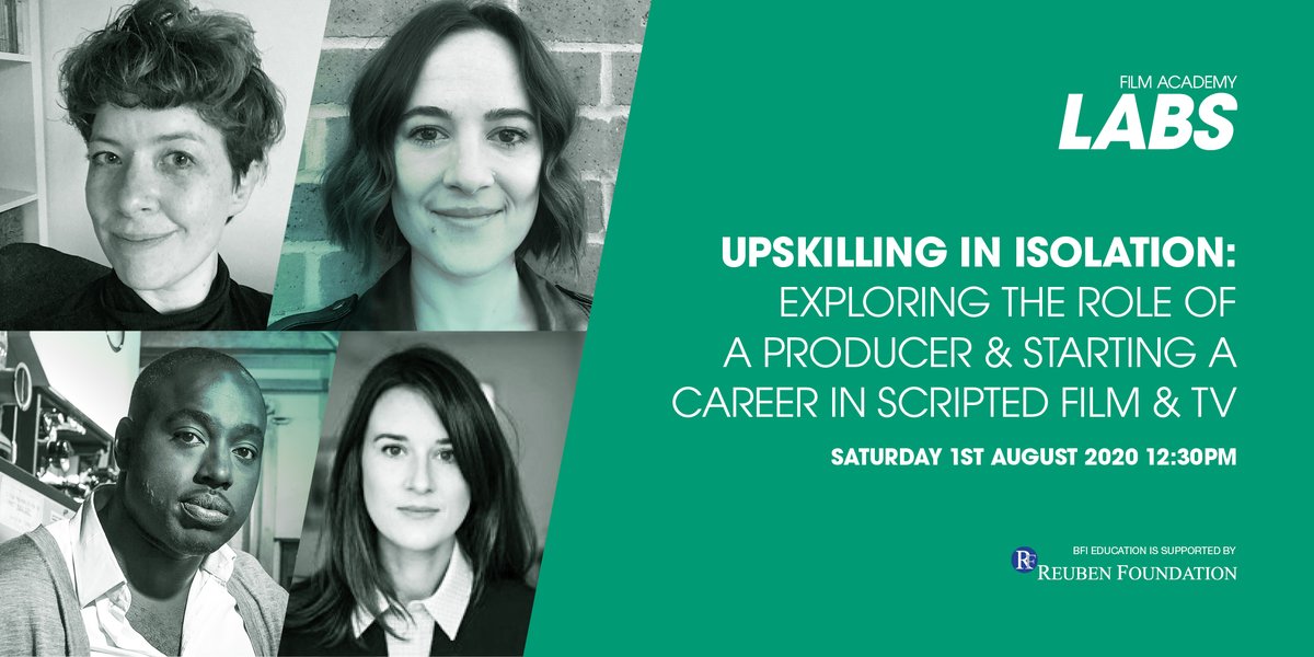 LeighAdamsUK's tweet photo. Register for the @BFIFilmAcademy Lab: Exploring the Role of a Producer &amp; Starting a Career in Scripted Film &amp; TV Production!
 
Sat 1 August, 12:30pm
 
With:
Lauren Dark, Film4
Emma Duffy, BBC Films
Yaw Basoah, Dark Pictures
Di Barton, Sister Pictures
 
https://t.co/gkpvZL4hib https://t.co/NZtXiveN3j