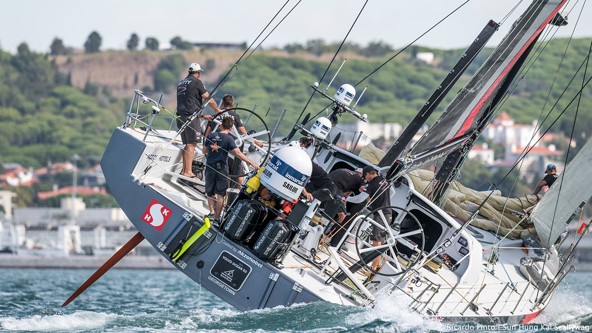 scallywaghk's tweet photo. Sun Hung Kai Scallywag VOR65 with a bit of heel on during practice in Lisbon Portugal for the Volvo Ocean Race 2017-18.
#ScallywagHK #ForeverFish #SunHungKai #FUKUBLD #Razer #SailRacingOfficial #SeaDek #VolvoOceanRace #VO65 #VOR #NeverGiveUp #ratherbesailing #fromthevault https://t.co/V0rnv8he7p