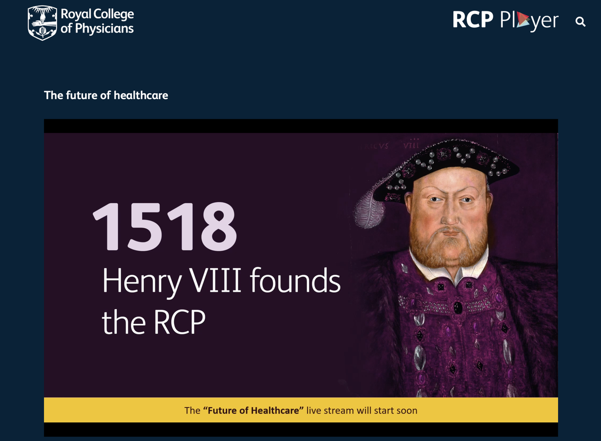Just starting  @RCPLondon  @MattHancock  #TheFutureOfHealthcare  https://twitter.com/DHSCgovuk/status/1288761970443849728?s=20  #OurNHSPeople  #WeAreTheNHS