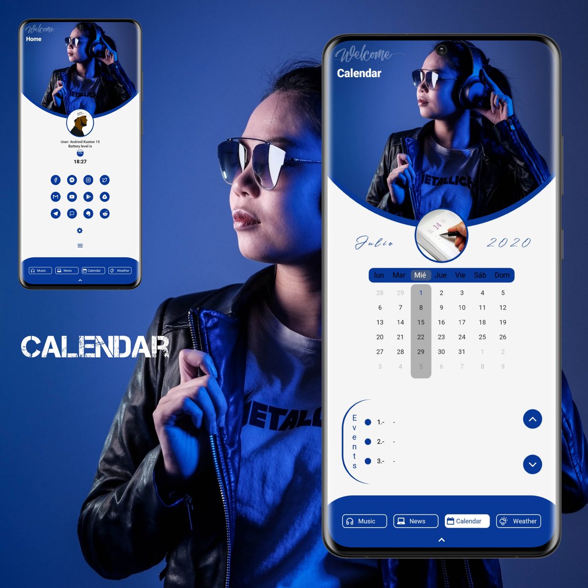 Android15Kustom's tweet image. ✔️Preset: KLWP RS-06
One Page
🔹Used:
🔘Nova Launcher
🔘Klwp

👉 Download:
play.google.com/store/apps/det…

🔹VIDEO:
youtu.be/6Hm8dFpvDl4

#klwp #homescreen #ui #uidesign #Themes #personalizacionandroid #kustom #kwgt #novalauncher #Illustrations