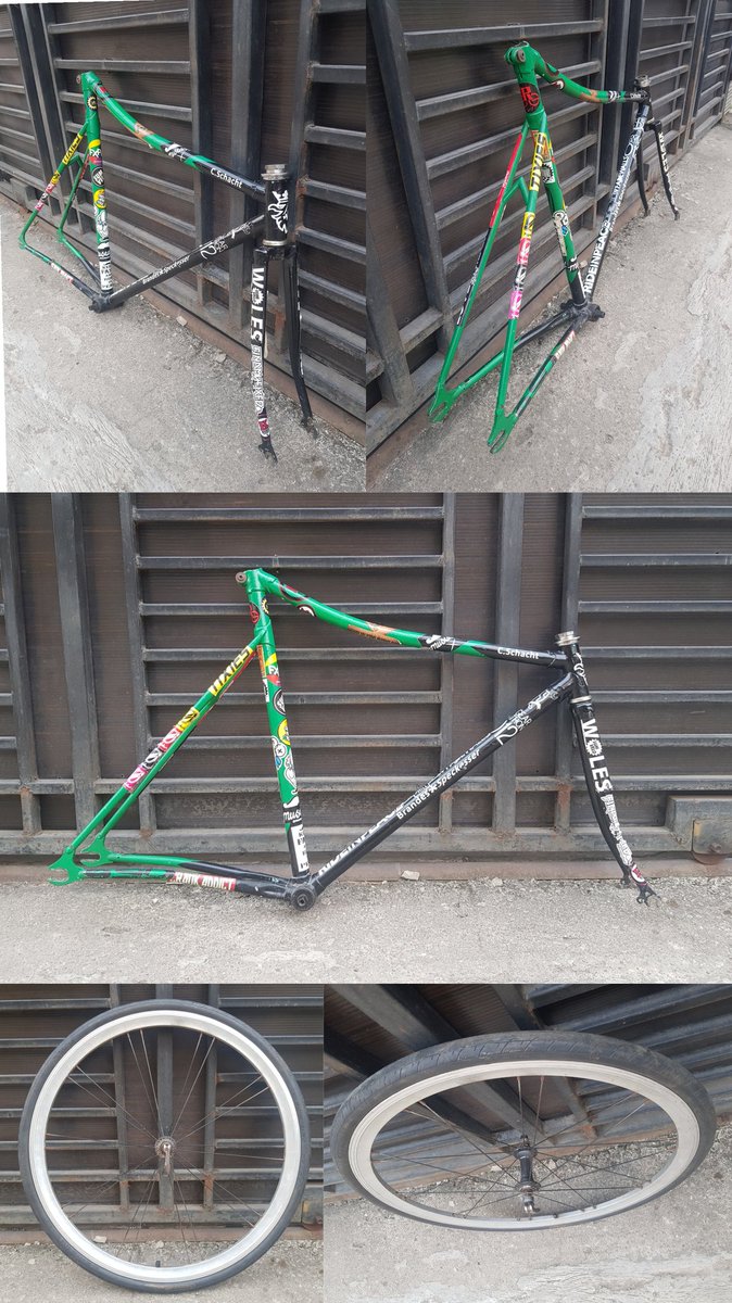andyluth's tweet photo. Wts frame Custom ikpn 500k &amp; front ws 600c 200k. Take all 600k aja lokasi bekasi. Nego boleh. Minat dm yaaa.  #fnfjb #wtsfixie https://t.co/QjgyQfbBvY