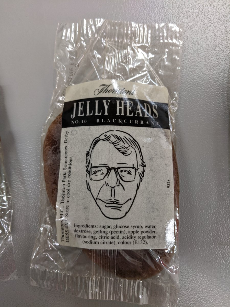 Items from the 1992 general election where  @thorntonschocs released a poll for the election where you could buy your favourite party leader in the form of a jelly bean. 34% of the John Major jelly heads sold, compared with the 42% majority the Conservatives gained in the election