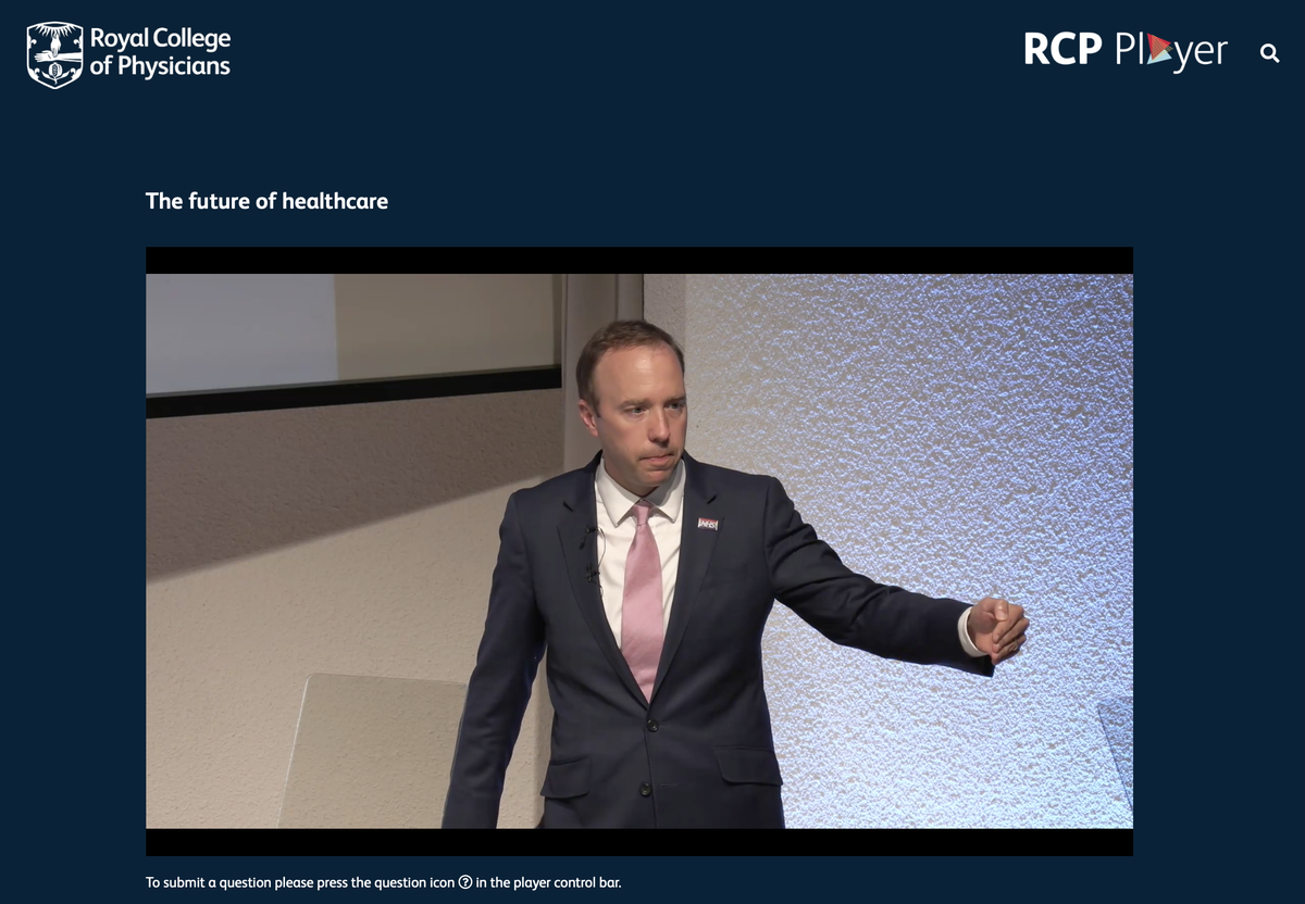 . @MattHancock talks about the importance of all people working in health and social care. 'We listen to our people and we look after them...all the time. I'm determined to make that happen'  #OurNHSPeople  #WeAreTheNHS. We're know hearing about Nelson.