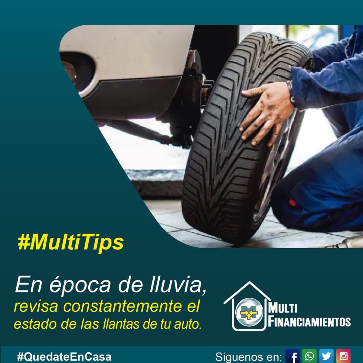mfpty's tweet image. #MultiTips

Verifica el estado de los neumáticos de manera periódica.
#epocadelluvia #revisióndeneumáticos #seguridadvial