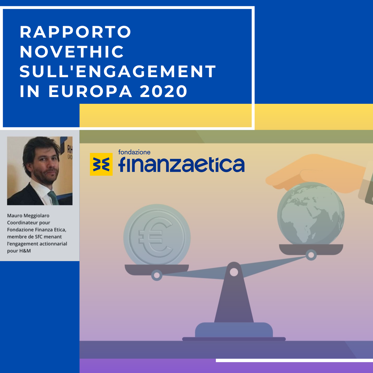 FFinanzaEtica's tweet photo. Si parla anche di noi nel nuovo rapporto 2020 di Novethic su #azionariato ed #engagement in Europa con l’intervista al nostro esperto @meggio_m sul lavoro di engagement di FFE verso il colosso svedese della fast fashion H&M.
Link al rapporto:
https://t.co/r6D9Mt31c8 https://t.co/kTwc4xyFSw
