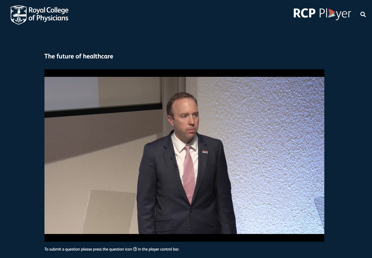 Now lesson 2  @MattHancock: 'Supporting collaboration and change by busting bureaucracy'. We hear again about President Kennedy. He argues that people were enabled to share info over WhatsApp, this would have taken years without  #COVID19  #OurNHSPeople  #WeAreTheNHS