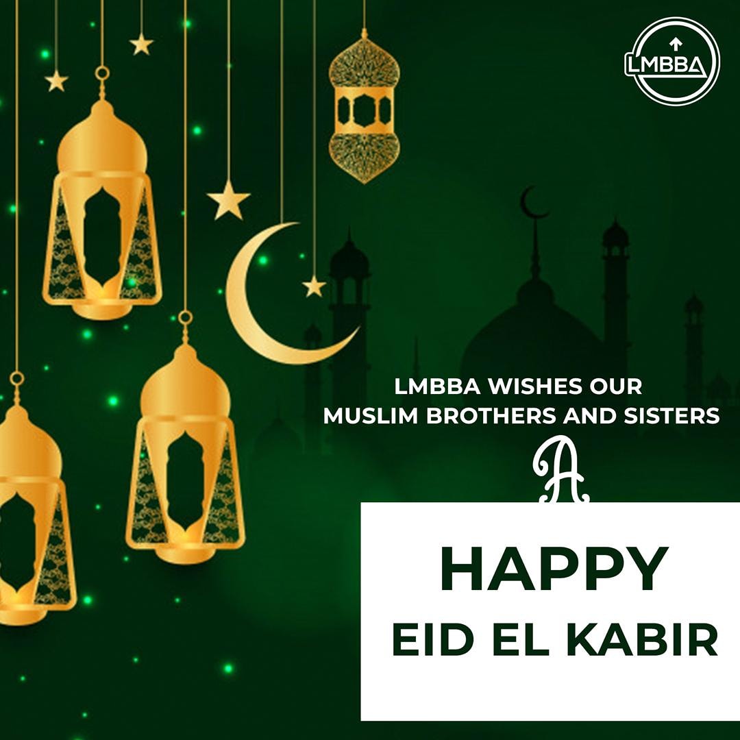 lmbba_'s tweet photo. In the spirit of Eid, we pray that Almighty Allah in his infinite mercy make us witness more of it on Earth and may he accept our supplications as an act of worship. Ameenπ
.
Barka De Sallah to all our Muslim brothers and sisters.π
.
#LMBBA
.
#EidMubarak https://t.co/T6p0tuCIhs