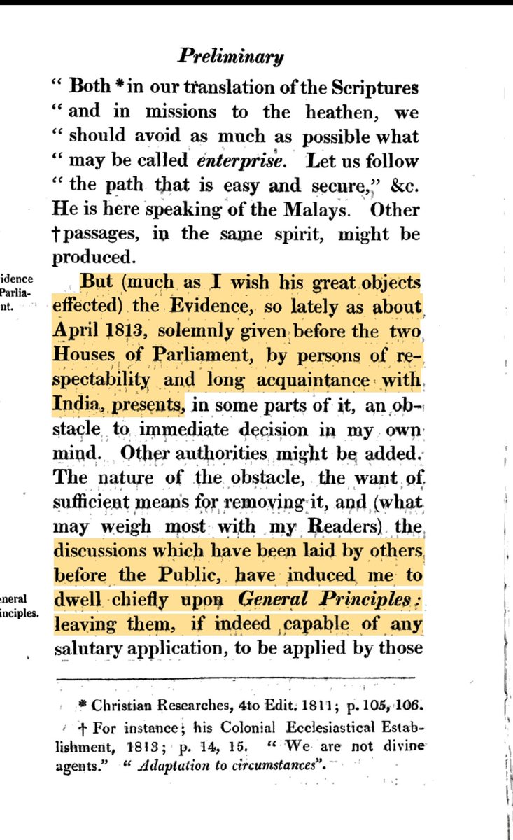 Britishers carried out research on Indian people, literature, scripture behaviour and presented their report to 'The House of Commons, UK' in 1813 April.We will see how conversion to  #CHRISTIANITY is akin to CIVILISING in following thread. 2/n