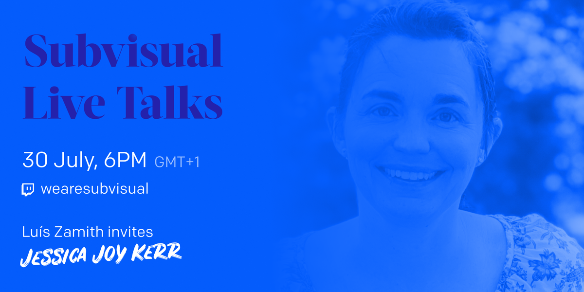 subvisual's tweet photo. Weβll be live with @jessitron and @zamith today at 6pm GMT+1.
Get ready for another edition of #SubvisualLiveTalks!
π https://t.co/GMLfNA9bj1 https://t.co/c1CVV0N88I