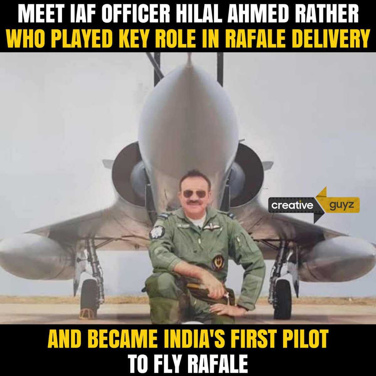 creativeguyz77's tweet image. Hilal Ahmed🔥🔥👏👏
Watch &amp;amp; Share- youtu.be/59COUMuTLK4
#FirstPilot #RafaleFighterJets