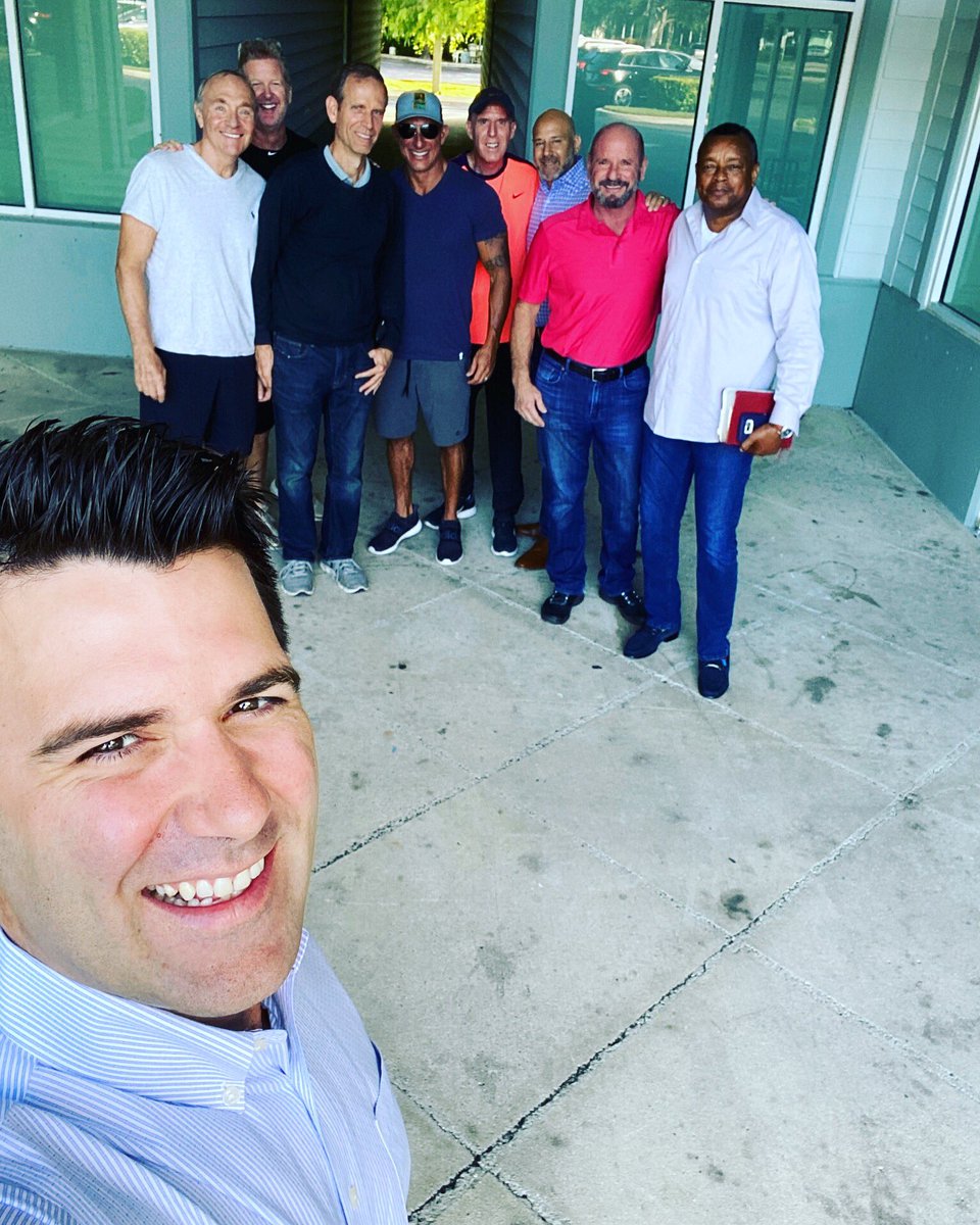 TullianT's tweet photo. Huge thanks to all these guys (none of whom go to @SanctuaryFl) who asked if they could come to our new space this morning and pray for all that God will do in and through our church. #bodyofchrist #jupiterflorida https://t.co/F9VKT3ZmeX