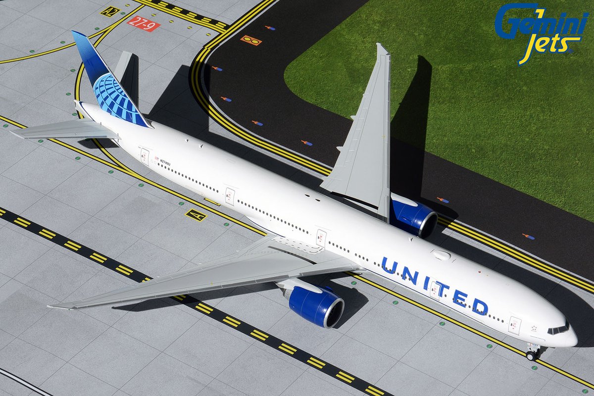 JUST LANDED! <a href="/GeminiJets/">GeminiJets</a> 1:200-scale <a href="/united/">United Airlines</a> B777-300ER N2749U, item G2UAL894, July 2020. Buy it now from a GeminiJets retailer! See the list at geminijets.com/retailers ✈ #GeminiJets #Gemini200 #UnitedAirlines #United #Boeing #777300ER #B777 #B777300ER #Boeing777