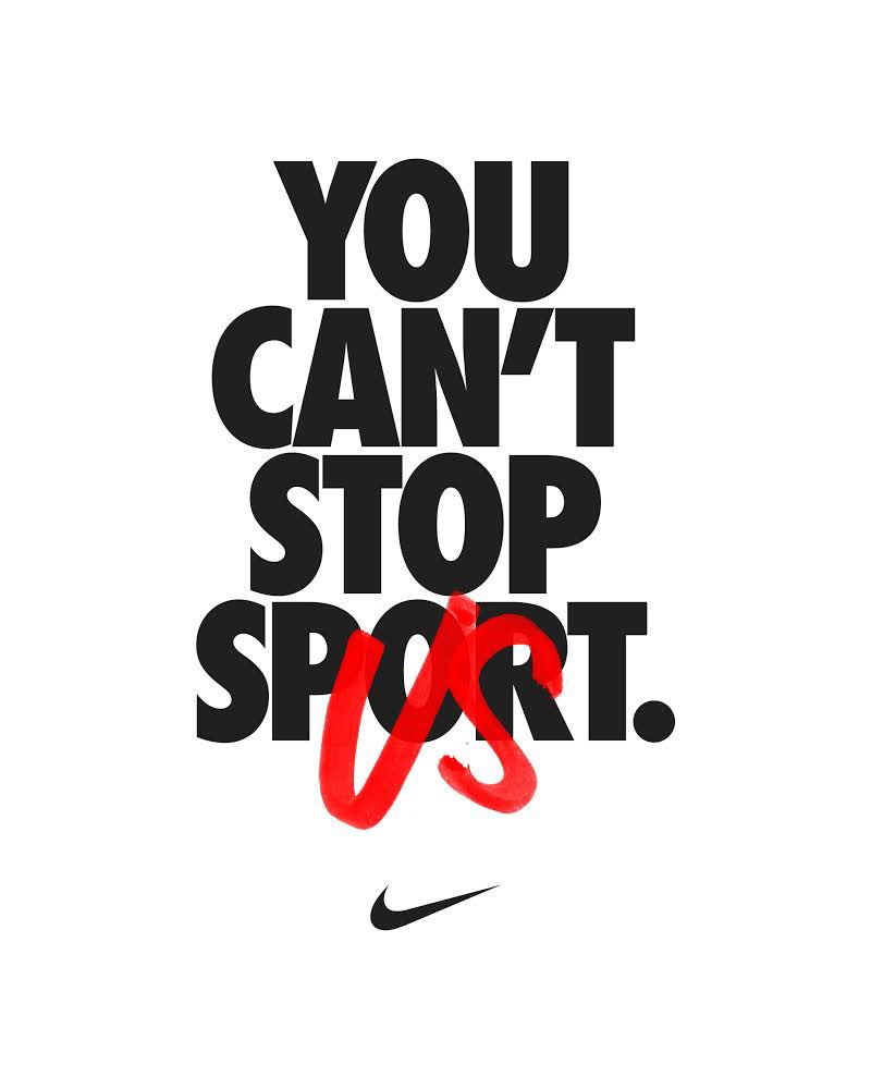 If we're all on the same team, we'll never be defeated. #YouCantStopUs #TeamNike @Nike