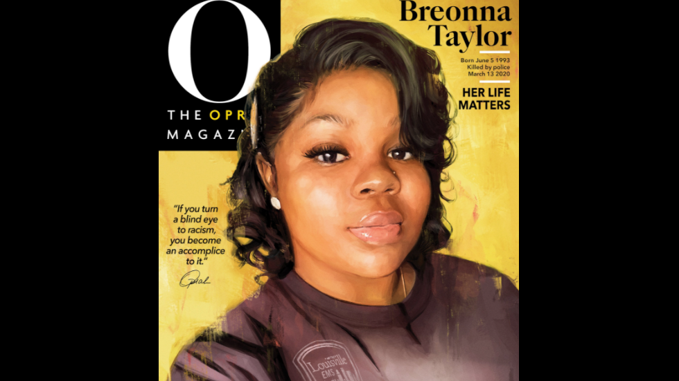thehill's tweet photo. Breonna Taylor graces cover of Oprah Winfrey’s magazine  https://t.co/c5aXd7ALZr https://t.co/hvX3DYQ5Ob