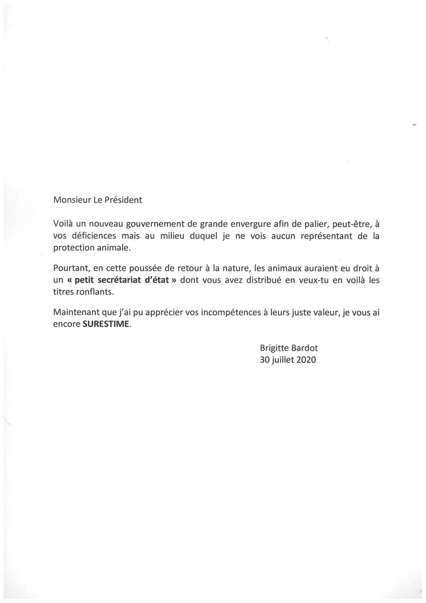 Brigitte Bardot tweet media