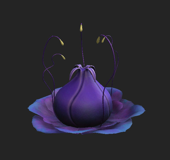 Keepers_Game's tweet photo. This purple flower was made by one of our contractors, Bianca Santimaw. 
What is the nature of this perplexing purple plant? Find out TOMORROW during the FIEA Capstone Presentation! 
🤔❓
#gamedev #IndieGameDev #indiegame #FIEA #keepersofthetrees #3dmodeling #3dart #UE4 https://t.co/0iuqoUoe3U