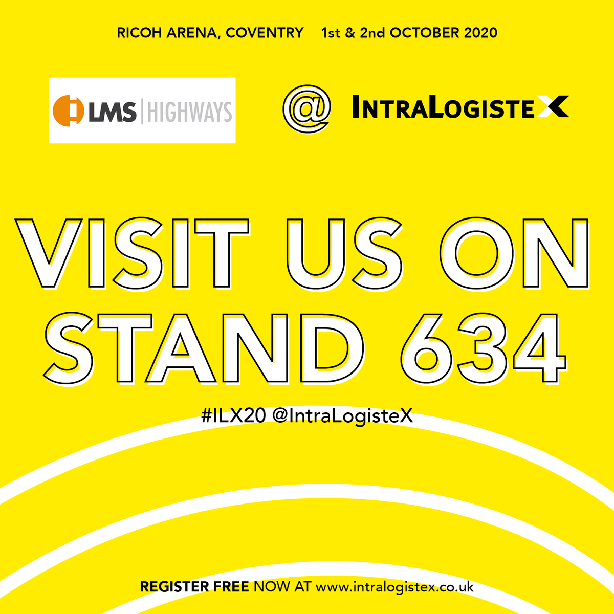 LMSHighways's tweet image. The new dates for @IntraLogisteX have been announced!👏Visit us on stand 634 to discuss how LMS Highways can help you.

#lmshighways #ILX20 #logistics #distribution #distributioncenter #distributionlogistics #warehouse #warehousing