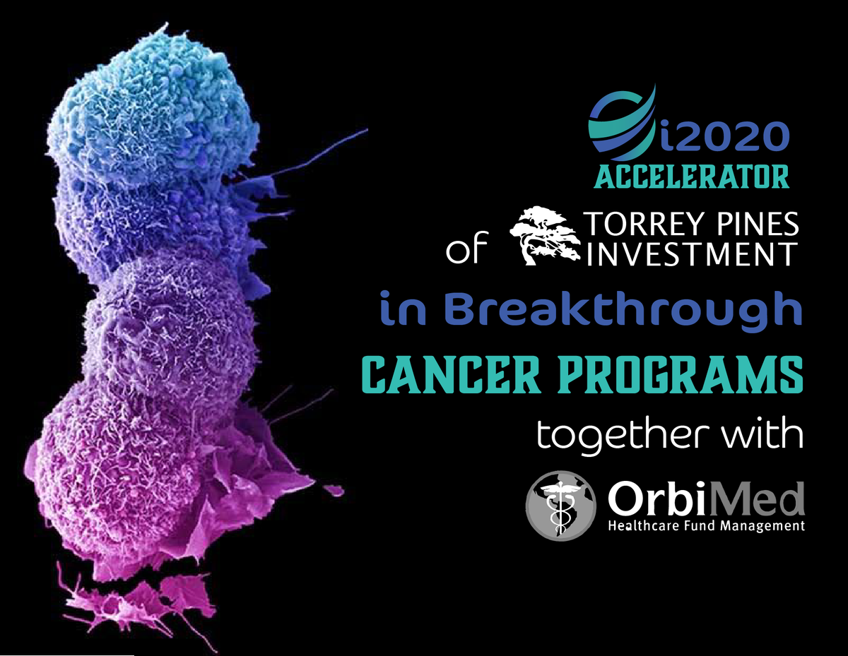 i2020accelerat1's tweet photo. Happy to announce that together with @OrbiMed we will invest $28.5M in breakthrough #cancer programs of 4 innovative companies! Learn more https://t.co/CaTPVyX65l https://t.co/D51rTyTe66