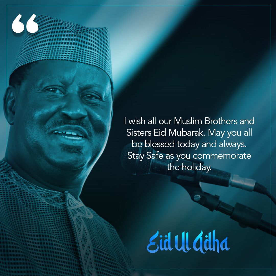 RailaOdinga's tweet photo. I wish all our Muslim Brothers and Sisters #EidMubarak. May you all be blessed today and always. Stay Safe as you commemorate the holiday. https://t.co/qxPmc40Jga