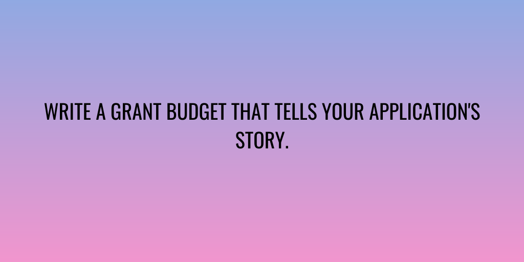 EgdGrants's tweet image. WRITE A GRANT BUDGET THAT TELLS YOUR APPLICATION'S STORY.
#edgrants #grantwriter #programdeveloper #consultant #smallbusinessdeveloper #501c3 #nonprofit