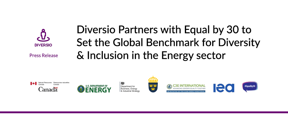 Thrilled to announce our partnership with <a href="/NRCan/">Natural Resources</a> <a href="/ENERGY/">U.S. Department of Energy</a> @beisgovuk <a href="/IEA/">International Energy Agency</a> @C3E_Intl_Energy and 150 organizations worldwide to set a global benchmark for #diversity &amp; #inclusion in the #energy sector #EqualBy30. Check out our press release here: diversio.com/assets/images/…