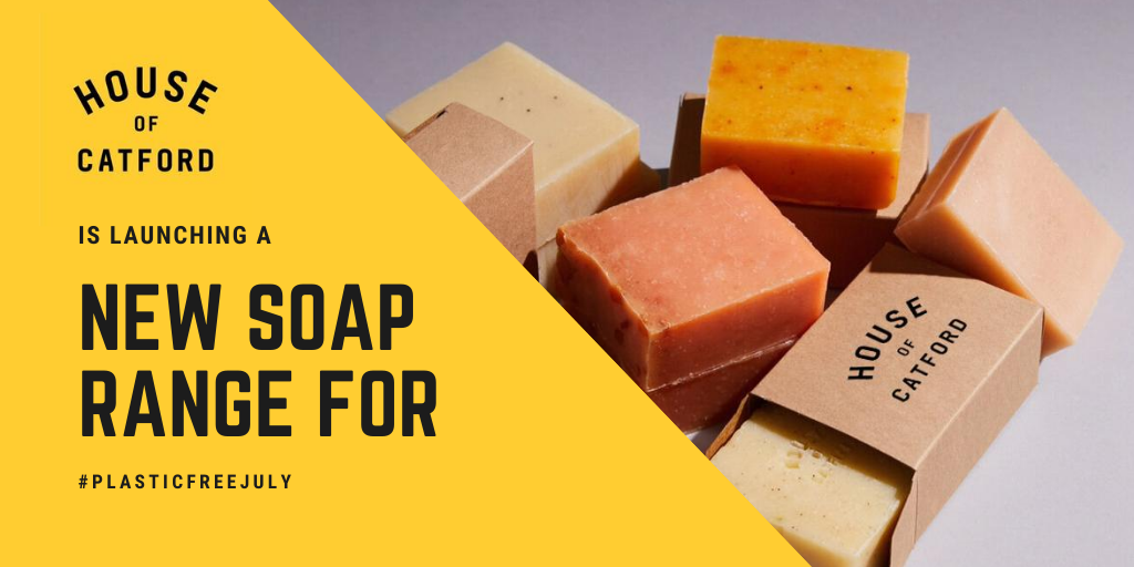 HouseofCatford's tweet photo. For #PlasticFreeJuly we are launching a new soap range, handmade in the UK, 100% natural (paraben free) with no artificial colourings, preservatives or fragrance oil. Shop the new range now https://t.co/1TZMMS9sl7 https://t.co/T50h1Oh3IC