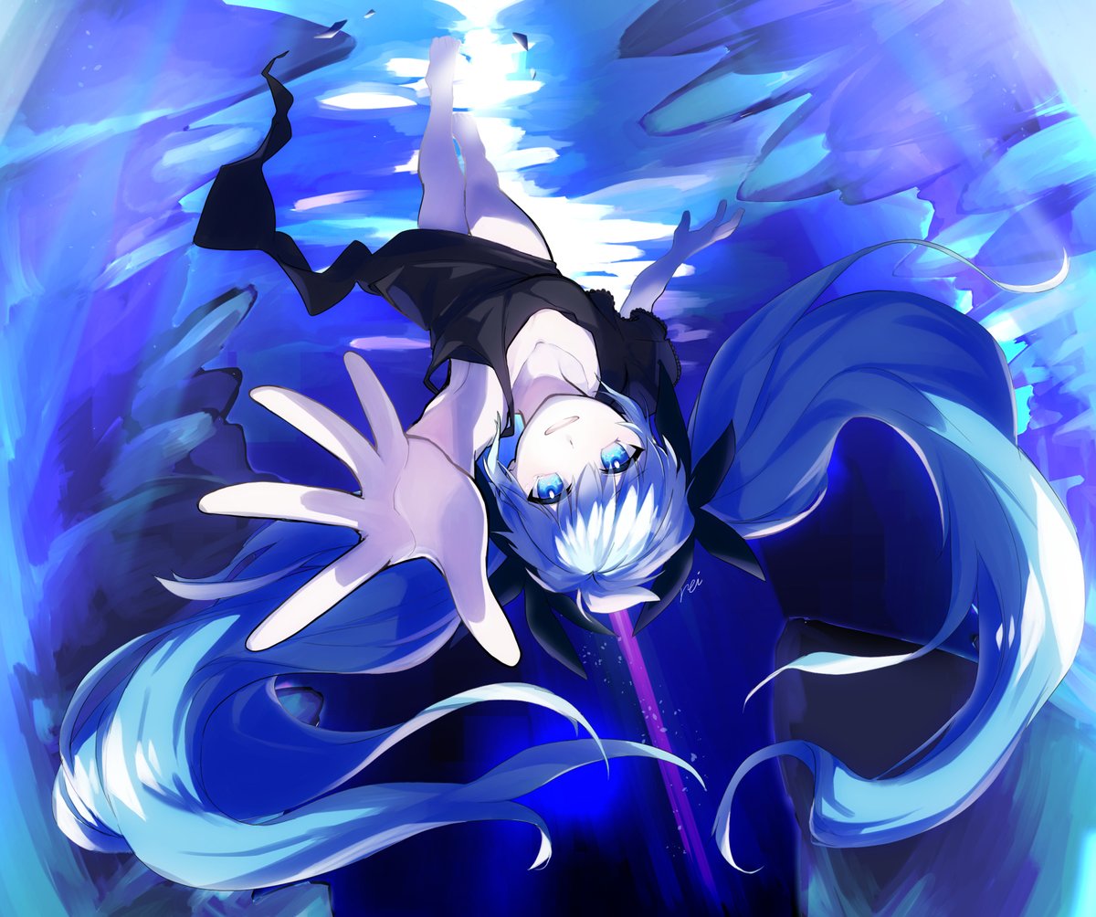 習作 深海少女 初音ミク 美澄零のイラスト
