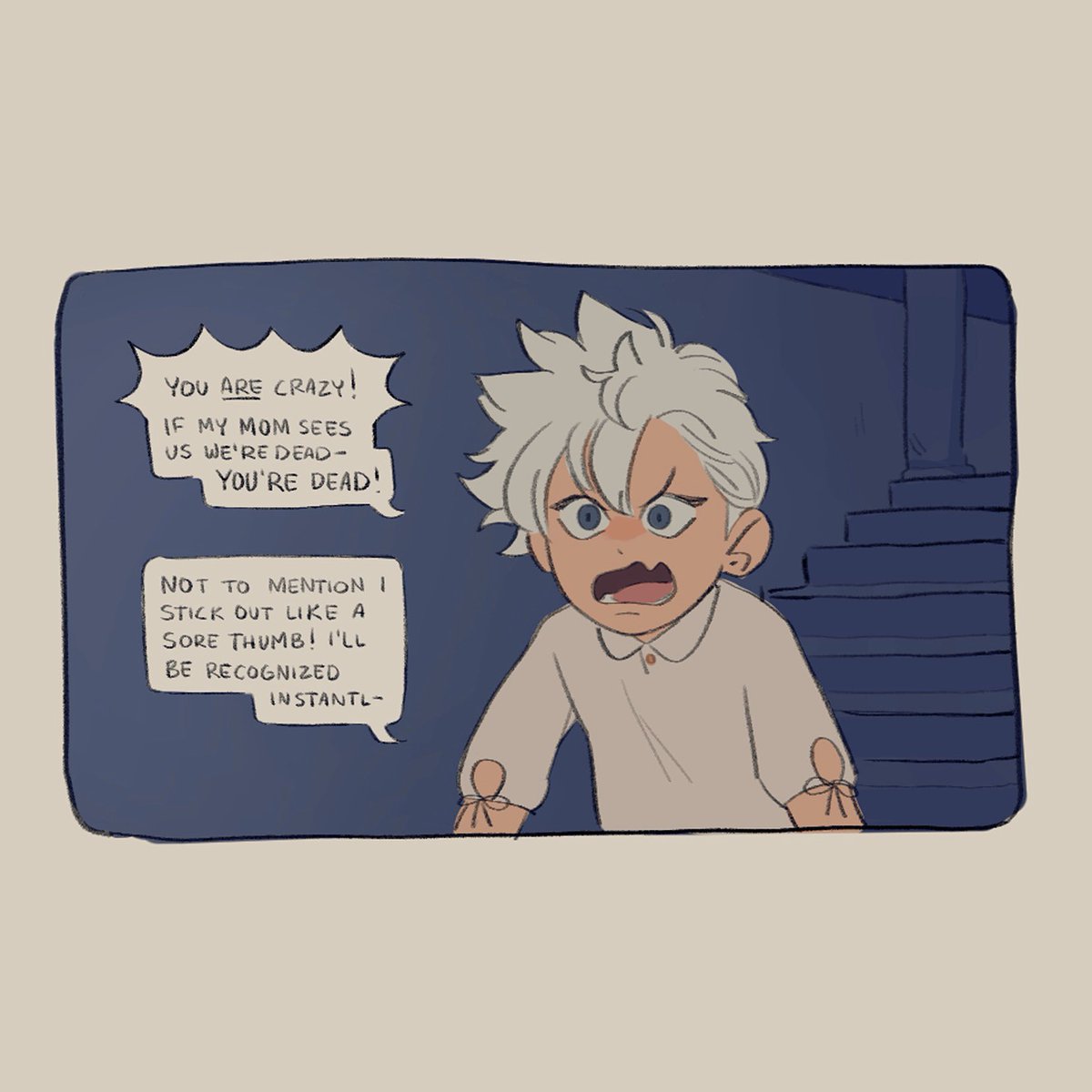 Fawn_zy's tweet photo. Prince!Killua and Knight!Gon sneaking out for the soul today #hxh #hunterxhunter #killua #gon #killugon https://t.co/uZ3tNKbC5U