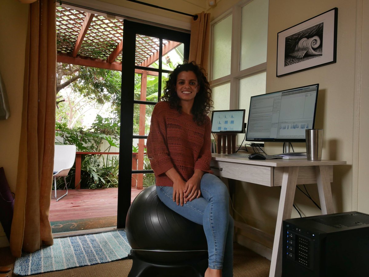 On day 4 of our #WFH series, we're featuring Dr. Alba Solsona Berga, a post-doctoral researcher in our lab. Alba's research focuses on how anthropogenic noise and environmental variables influence habitat use of cetaceans. Follow her on twitter here: <a href="/solsona_alba/">Alba Solsona</a> 🌊🌊