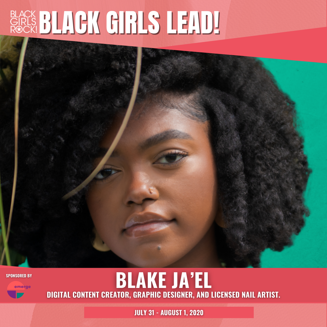 emergebeautiful's tweet photo. BLACK GIRLS LEAD! 2020 ✨ Speaker Spotlight: Blake Washington ✨
Blake is a digital content creator, graphic designer, and licensed nail artist that’s created hair, beauty, nails and DIY content on both YouTube and Instagram since she was 13! #BGL2020 https://t.co/zDHljP5loM