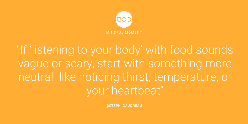 BeaBetterEating's tweet photo. Mindful eating may sound intimidating, but just like riding a bike, it becomes intuitive and automatic with practice. You can slowly start implementing mindful eating into your life. The key to success is to start small and create manageable habits for yourself! https://t.co/gDjW7bNsbA