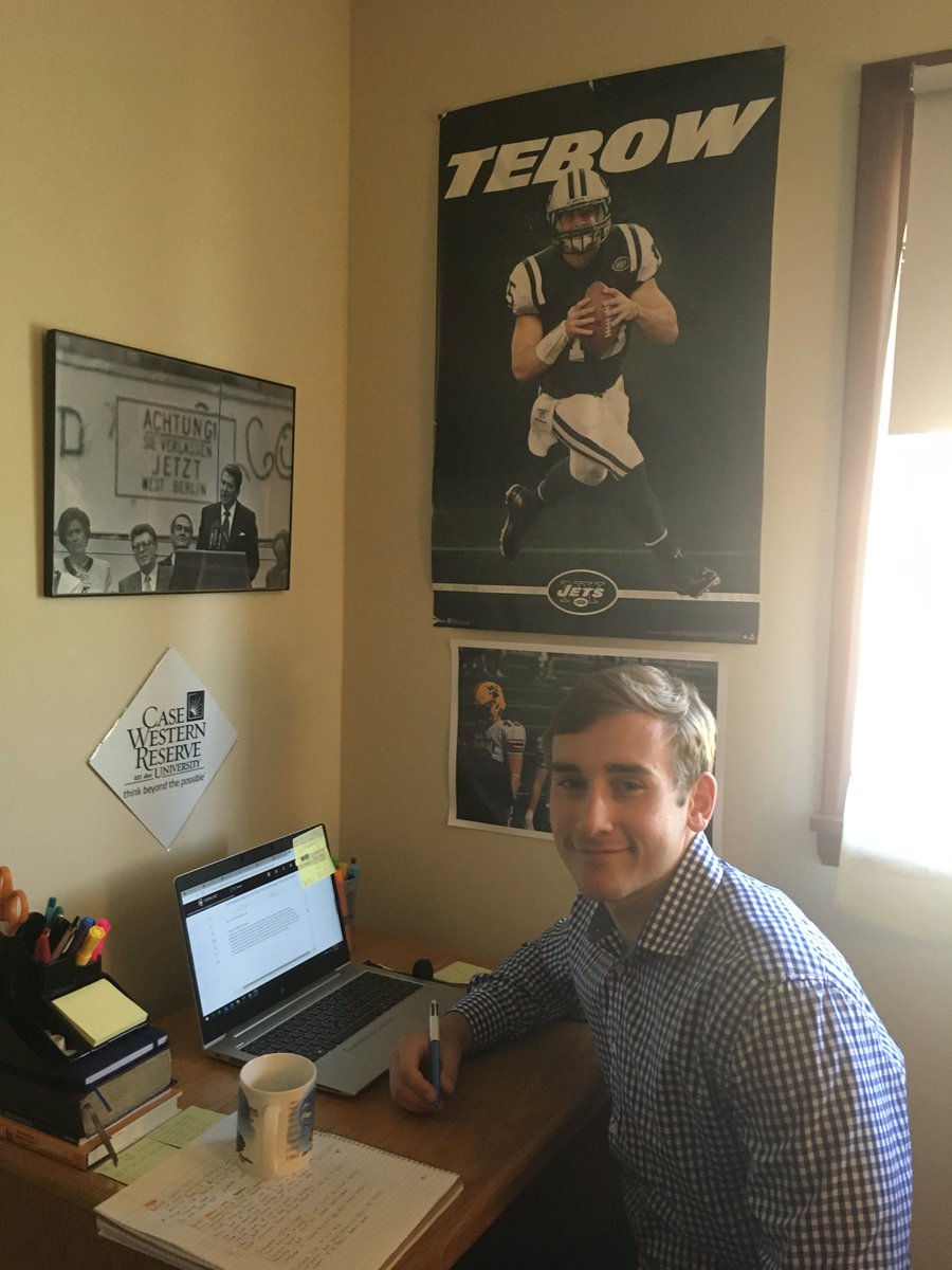 Jonathan Ockunzzi, a junior business management major, is completing his remote internship with <a href="/LubrizolCorp/">Lubrizol</a> on the Global Procurement Data Analytics and Reporting Team. Congrats on a great summer so far, Jonathan! 🎉 #WhereIsWeatherhead #CWRU