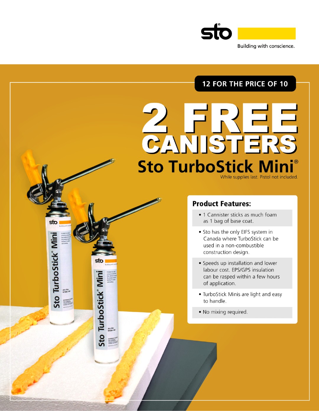 Sto Turbostick - Foam Adhesive - Sto Corp.