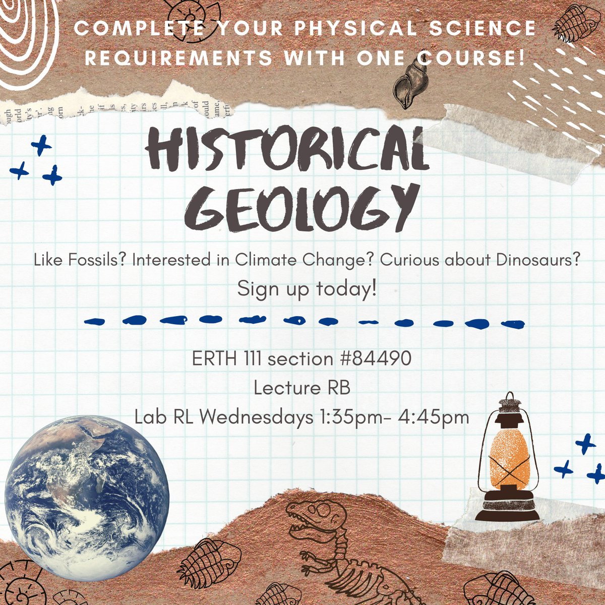 SantiagoCanyon's tweet photo. Sign up now for Historical Geology Section #84490 No prerequisites! Fulfills physical science requirements with one course! For more information visit https://t.co/3jePSRq1Bd. https://t.co/9cZ2kHk9rw