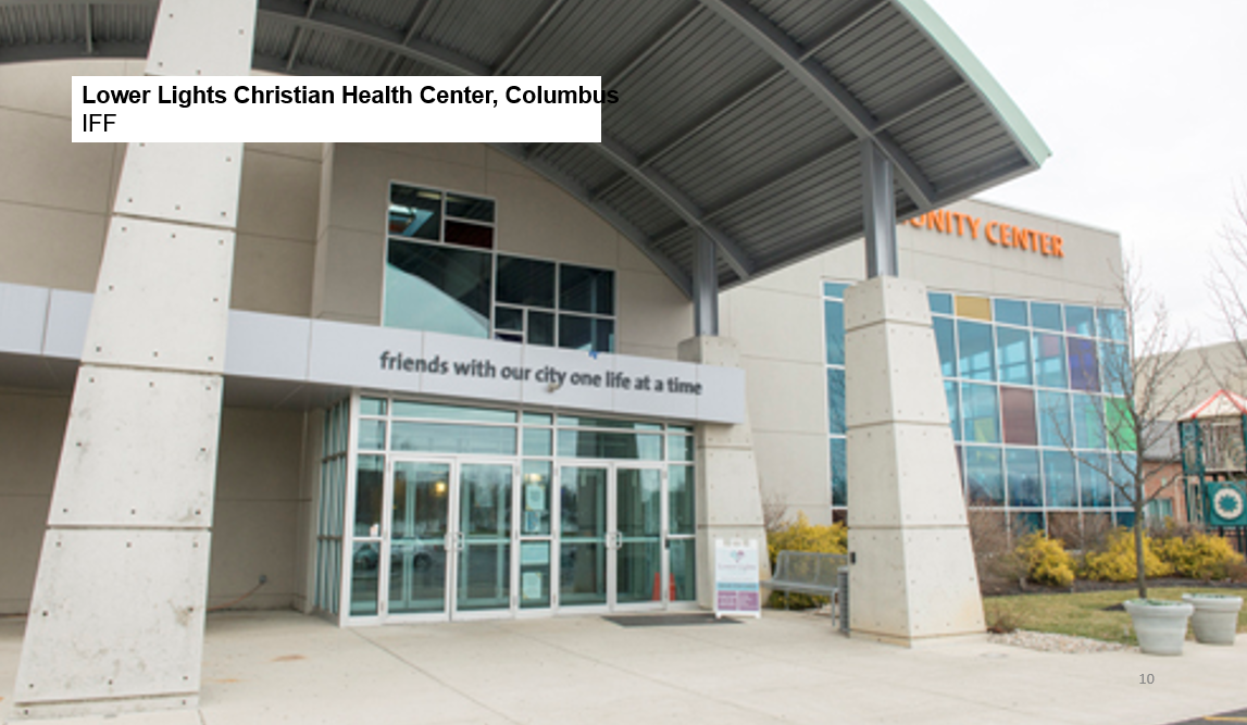  #CDFIs fund healthcare facility development and delivery like this facility in Columbus’s Franklinton neighborhood operated by  @LowerLightsCHC and invested in by  @IFFcdfi  #GOPCThread