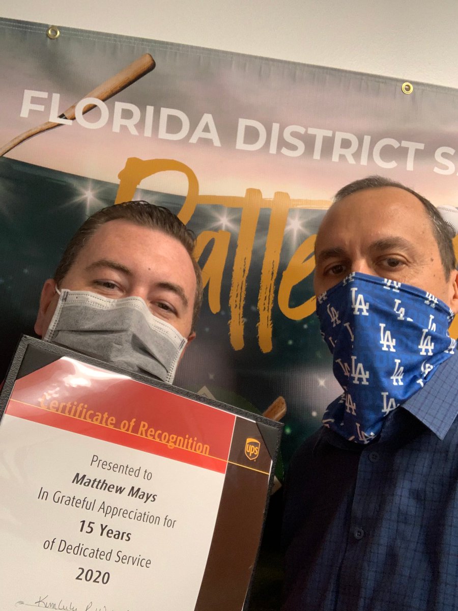 Congratulations to our Florida District Sales Operations Manager on a years of service milestone. Matt Mays, thank you for your 15 years of dedicated UPS service! #TogetherWeAreUPS #ProudUPSers