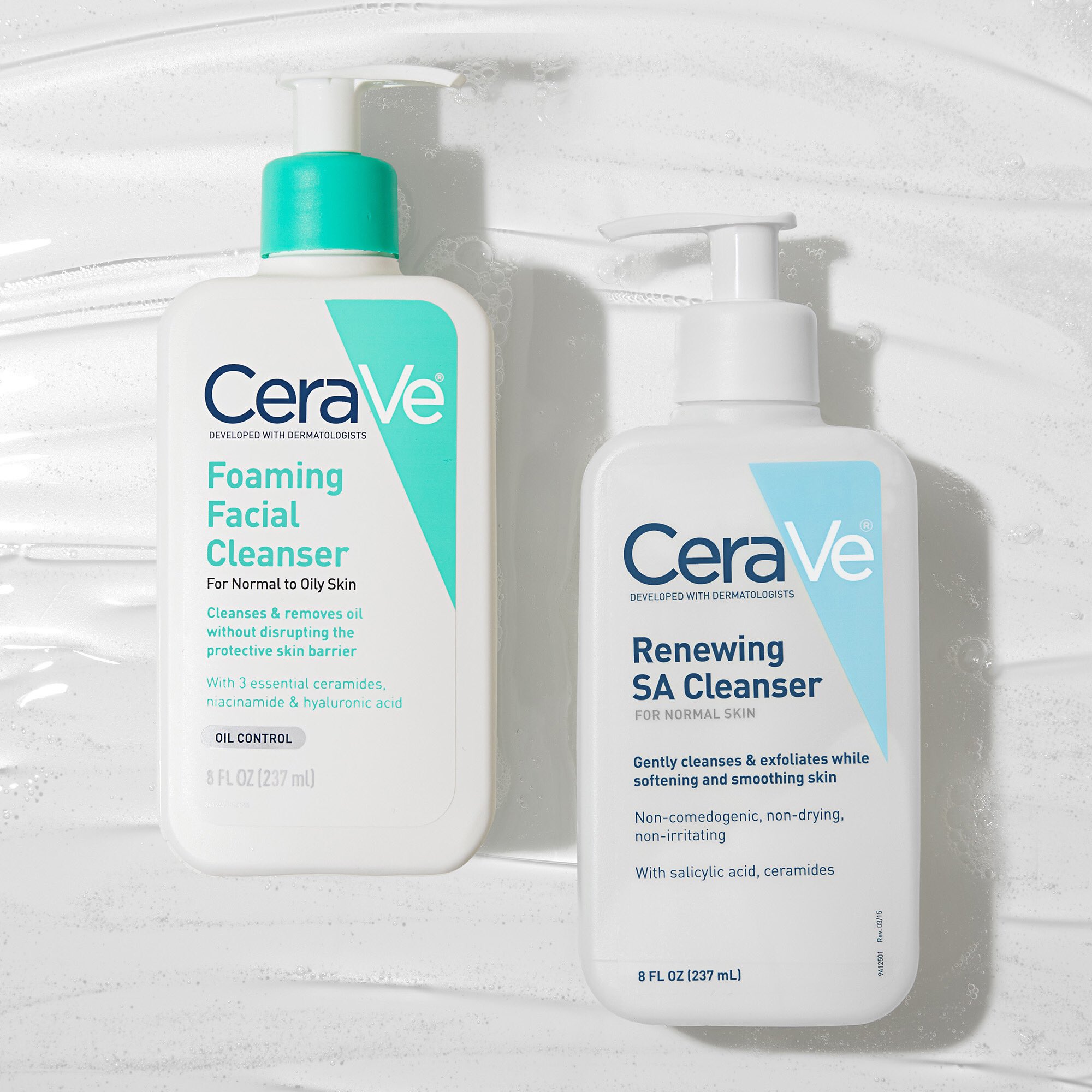 CeraVe on Twitter "💦Acne Foaming Cream Cleanser and Foaming Facial