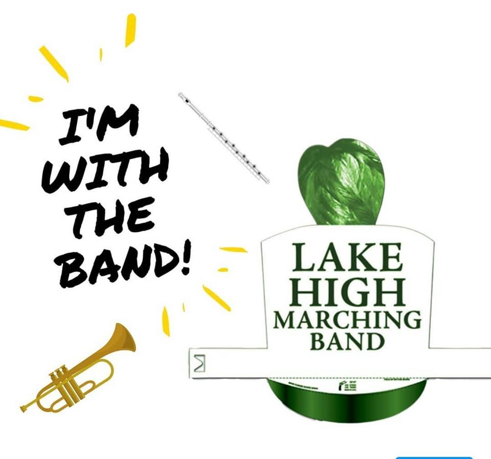QUESTION: Did you play an instrument in school? Which one? Help virtual spectators show support for the hardworking members of the marching band. Provide the 26157 Marching Band Hat as a fundriasing item, or hand them out to encourage selfies, videos, social media posts and more.